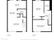 Floorplans for first and second floor at 4600 N 68Th St # 313, Scottsdale, AZ 85251