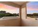 Private balcony offering breathtaking sunset views over the surrounding mountains at 15419 E Stardust Dr, Fountain Hills, AZ 85268