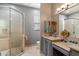 Spa-like bathroom with walk-in shower and soaking tub at 15419 E Stardust Dr, Fountain Hills, AZ 85268