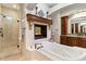 Spa-like bathroom with soaking tub and walk-in shower at 15419 E Stardust Dr, Fountain Hills, AZ 85268