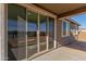 Covered patio with sliding glass doors at 21615 N Daniel Dr, Maricopa, AZ 85138