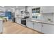 Modern kitchen featuring white cabinets, stainless steel appliances, and quartz countertops at 2727 N 20Th Dr, Phoenix, AZ 85009