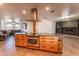 Eat-in kitchen with island, stainless steel appliances, and views into Gathering room at 2804 W Curry St, Chandler, AZ 85224