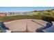 Circular seating area overlooking the community lake at 16731 S 181St Ave, Goodyear, AZ 85338