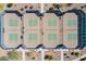 Aerial view of well-maintained pickleball courts at 16731 S 181St Ave, Goodyear, AZ 85338