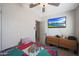 Bedroom with a double bed, TV, and dresser at 3206 W Garfield St, Phoenix, AZ 85009