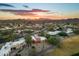 Aerial view of community with sunset views at 18626 E Poco Rio Dr, Rio Verde, AZ 85263