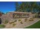 Stone monument sign welcomes you to Las Sendas under a bright blue sky at 3055 N Red Mountain Mtn # 95, Mesa, AZ 85207