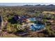 Aerial view of community pool, water park, and clubhouse at 41348 N Congressional Dr, Anthem, AZ 85086