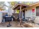 Private patio with grill, table and chairs at 170 E Guadalupe Rd # 14, Gilbert, AZ 85234