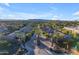 Aerial view of community entrance and homes at 501 E Sunburst Ln, Tempe, AZ 85284