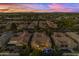 Aerial view showcasing the home, pool, and surrounding area at 501 E Sunburst Ln, Tempe, AZ 85284