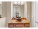 Elegant bathroom with a modern vessel sink and upgraded vanity at 501 E Sunburst Ln, Tempe, AZ 85284