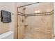 Clean bathroom with a large shower and updated fixtures at 501 E Sunburst Ln, Tempe, AZ 85284