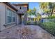Stone courtyard with view of neighborhood at 501 E Sunburst Ln, Tempe, AZ 85284
