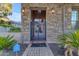 Ornate iron gate and stone entryway at 501 E Sunburst Ln, Tempe, AZ 85284