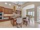 Spacious kitchen with granite countertops and breakfast bar at 501 E Sunburst Ln, Tempe, AZ 85284
