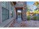 Side yard view with stone pathway and gate at 501 E Sunburst Ln, Tempe, AZ 85284