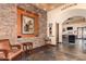 Elegant clubhouse interior with stone accents and seating at 298 E Diamond Trl, San Tan Valley, AZ 85143
