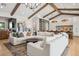 Open floor plan with a large sectional sofa and kitchen view at 4424 N 38Th St, Phoenix, AZ 85018