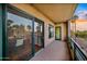 Private balcony with city and sunset views at 17 W Vernon Ave # 316, Phoenix, AZ 85003