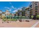 Modern building exterior with well-maintained landscaping at 17 W Vernon Ave # 316, Phoenix, AZ 85003