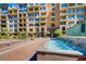 Relaxing water feature in front of a modern apartment building at 17 W Vernon Ave # 316, Phoenix, AZ 85003