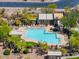 Arial view showing community pool and surrounding areas at 6960 E Hacienda La Noria Ln, Gold Canyon, AZ 85118