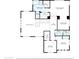 Two story home floor plan with main bedroom and 2 other bedrooms at 6960 E Hacienda La Noria Ln, Gold Canyon, AZ 85118