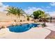 Pool area with gazebo and plenty of room for entertaining at 9354 E Hillview Cir, Mesa, AZ 85207