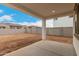 Expansive backyard space with a covered patio, and concrete at 4924 W Beryl Ave, Glendale, AZ 85302