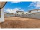Expansive backyard featuring a block wall and a dirt area ready for customization and landscaping at 4925 W Beryl Ave, Glendale, AZ 85302