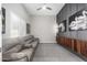 Relaxing media room featuring comfortable seating and stylish decor at 18849 E Azalea Dr, Queen Creek, AZ 85142