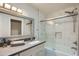 Bathroom with tub, shower, and updated vanity at 6444 E Paradise Ln, Scottsdale, AZ 85254