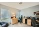 Home office with a desk, chair, and ample storage at 6444 E Paradise Ln, Scottsdale, AZ 85254