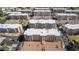 Aerial view showcases the community's layout and ample parking at 7970 E Camelback Rd # 101, Scottsdale, AZ 85251