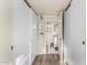 Clean bathroom with a toilet and walk-in shower at 7970 E Camelback Rd # 101, Scottsdale, AZ 85251