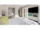 Main bedroom with large closet and TV stand at 7970 E Camelback Rd # 101, Scottsdale, AZ 85251