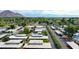 Aerial view of community showing building layout and landscape at 4216 N 38Th St # C, Phoenix, AZ 85018