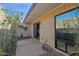 Private patio with brick wall and small gravel area at 4216 N 38Th St # C, Phoenix, AZ 85018