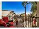 Private balcony overlooking community and palm trees at 8849 S 48Th St # 2, Phoenix, AZ 85044