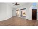 Bright living room with sliding glass doors leading to backyard at 9377 E Corrine Dr, Scottsdale, AZ 85260