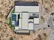 Modern home with pool; top-down view at 12808 E Harper Dr, Scottsdale, AZ 85255