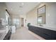 Elegant bathroom with double vanity and marble countertops at 12808 E Harper Dr, Scottsdale, AZ 85255