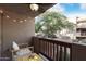 Relaxing patio with string lights and outdoor seating at 3031 N Civic Center Plz # 224, Scottsdale, AZ 85251