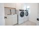 Clean laundry room with new washer and dryer at 342 E Orangewood Ave, Phoenix, AZ 85020