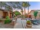 Expansive backyard features a patio, fountain, and outdoor seating perfect for entertaining and relaxing at 3799 N 154Th Dr, Goodyear, AZ 85395