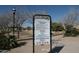 Sign displaying park rules and permit information at 8808 W State Ave, Glendale, AZ 85305