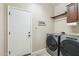 Convenient laundry room with washer, dryer, and storage shelves at 12951 W Andrew Ln, Peoria, AZ 85383