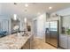 Kitchen with stainless steel appliances and granite countertops at 392 E Laddoos Ave, Queen Creek, AZ 85140